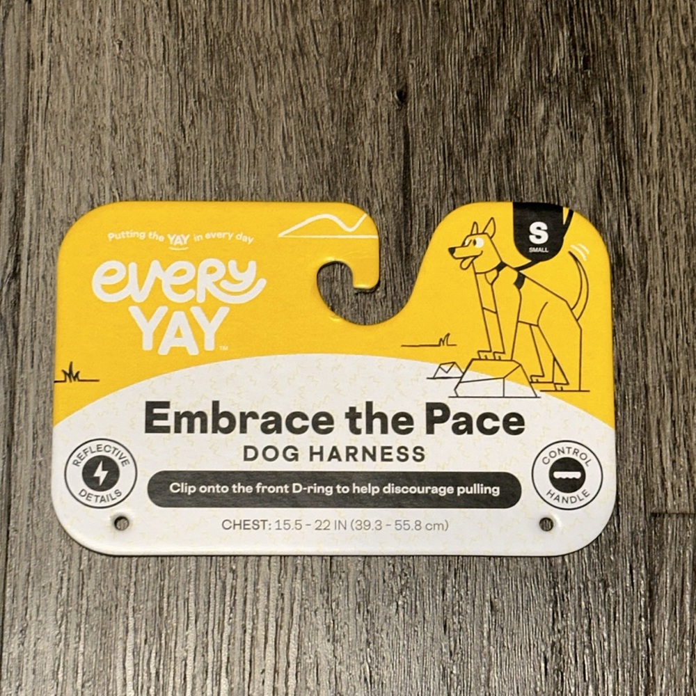EveryYay Embrace the Pace Teal Reflective Dog Harness Small New w/ tag cut off - Picture 8 of 9